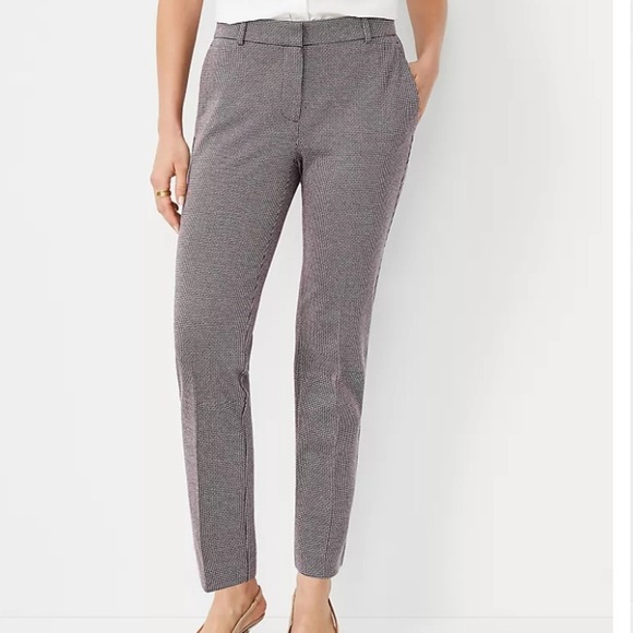 Ann Taylor The Eva Ankle Pant in Jacquard Dress Pants - Picture 7 of 8